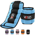 Adjustable Ankle Weights 10lb 1 Pair Blue N6078