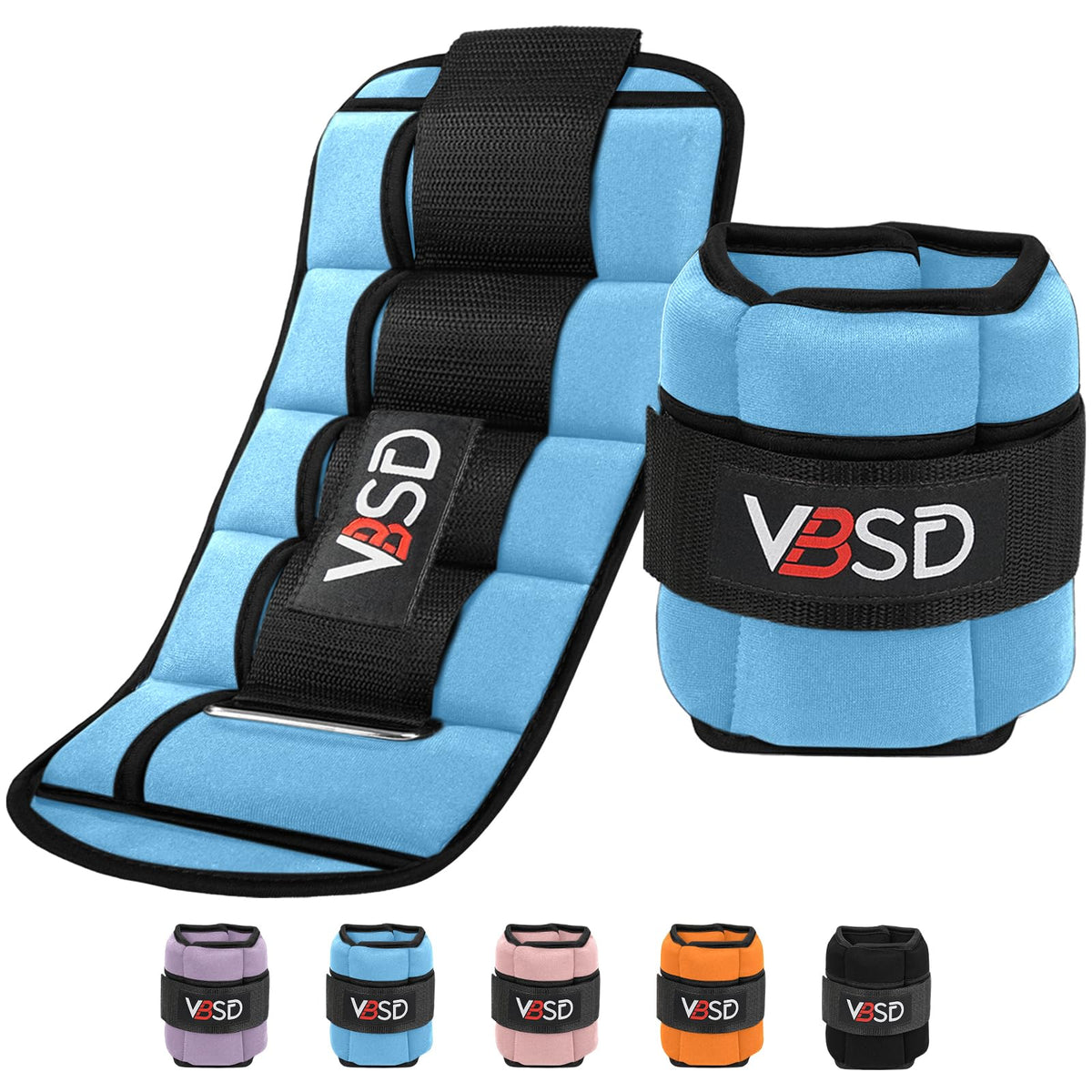 Adjustable Ankle Weights 10lb 1 Pair Blue N6078