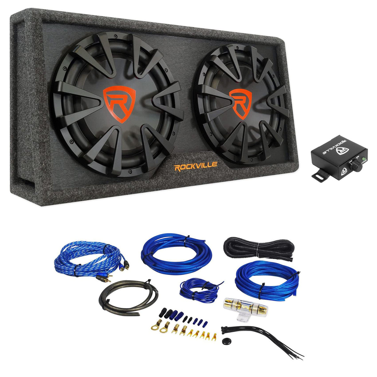 Dual 12" Powered Car Subwoofer G11180