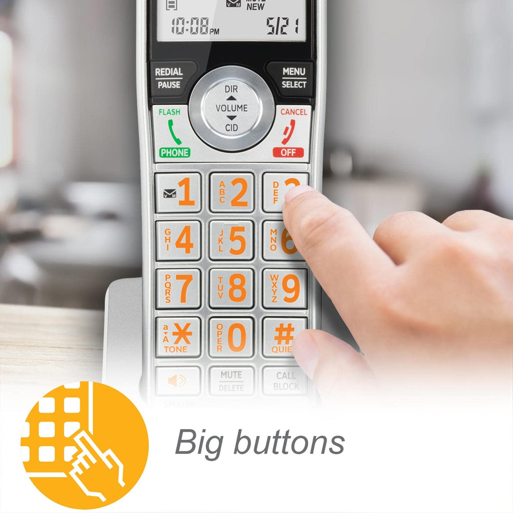 2-Handset Corded/Cordless Phone with Answering Machine C25143
