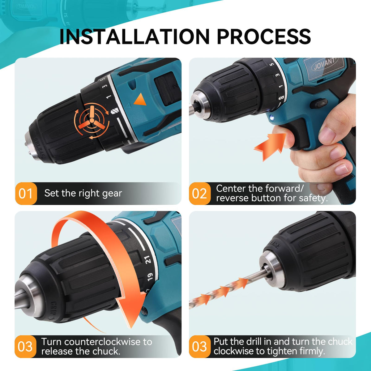 Cordless Drill and Impact Driver Combo Kit with 2 Batteries H26561