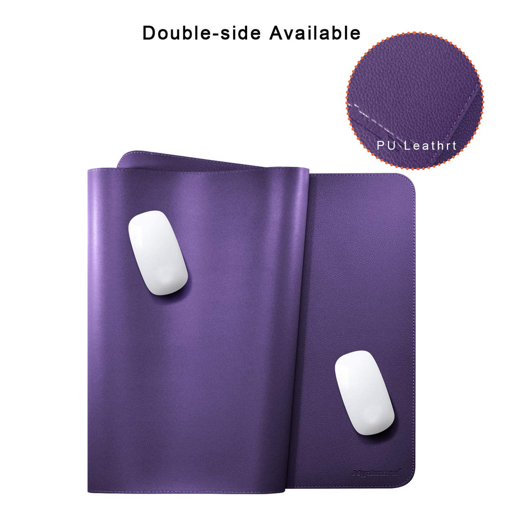 38"x16" Purple PU Leather Desk Pad U765