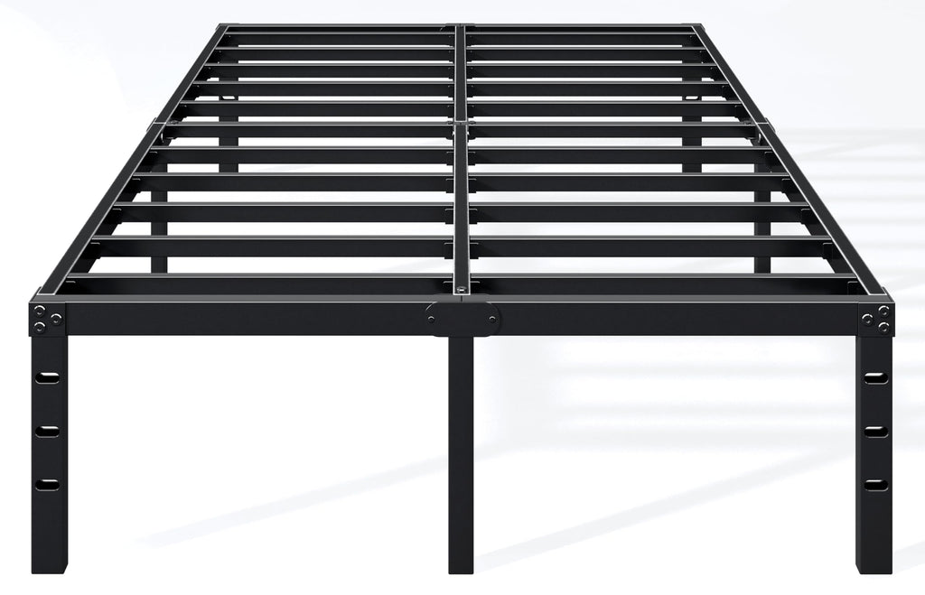 18 Inch Full Bed Frame with Under Bed Storage, Black K1398