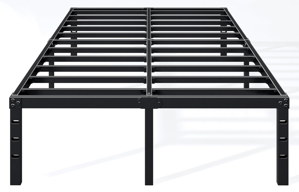 18 Inch Full Bed Frame with Under Bed Storage, Black K1398