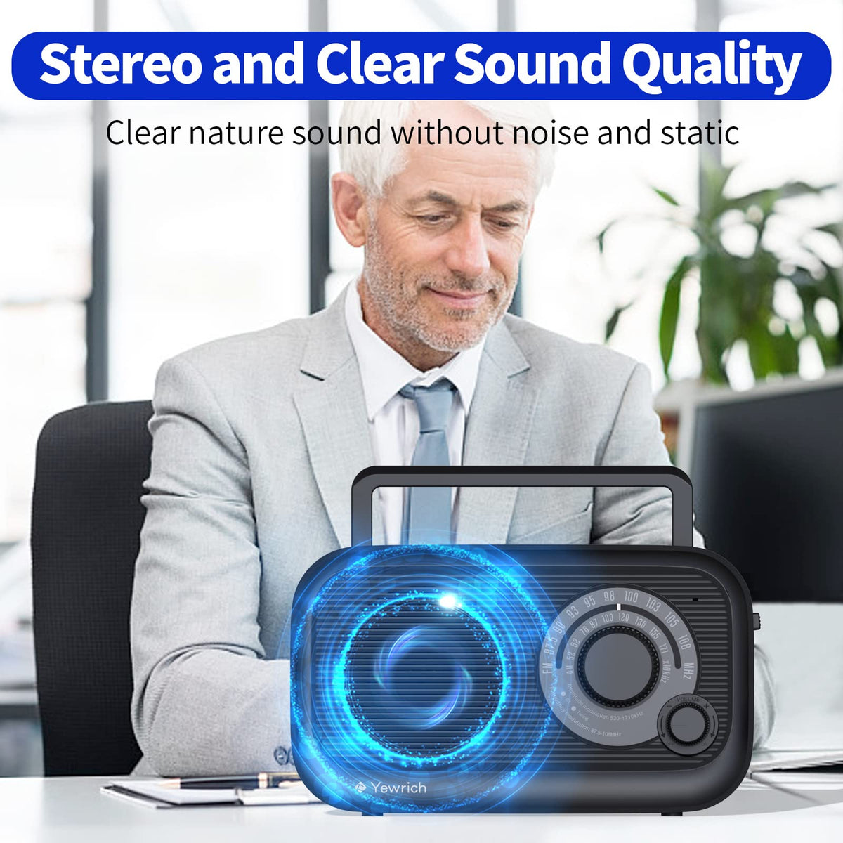 AM FM Radio with Bluetooth E56039