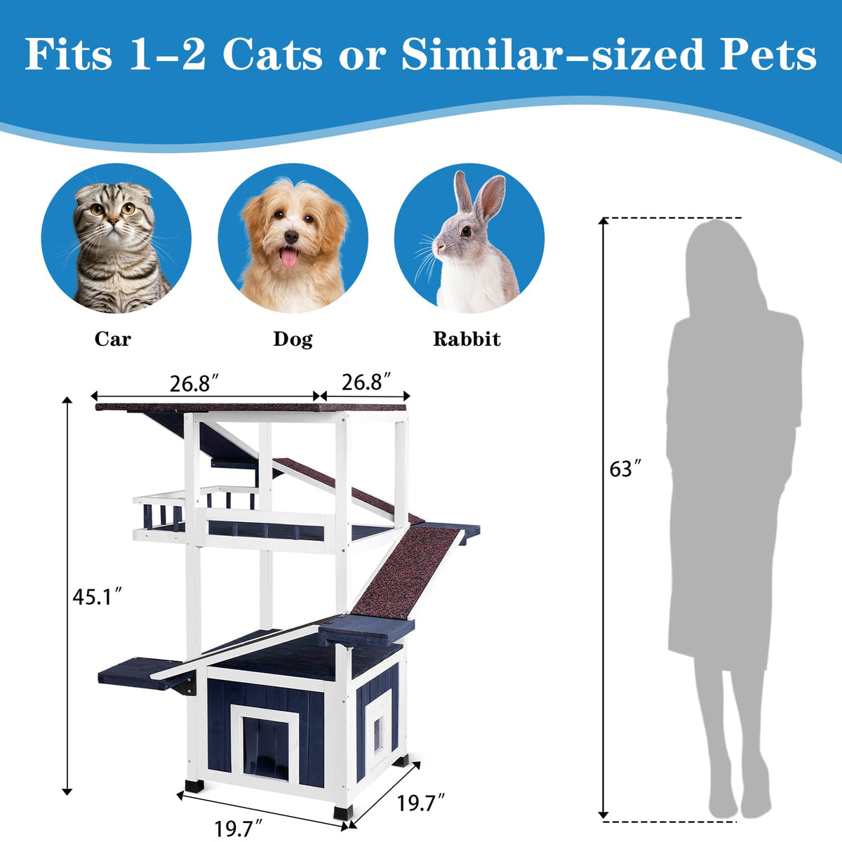 4-Tier Outdoor Cat Tree Z865