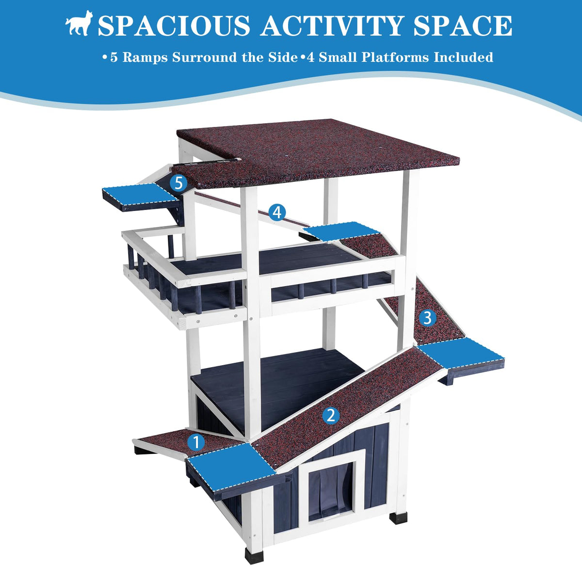 4-Tier Outdoor Cat Tree Z865
