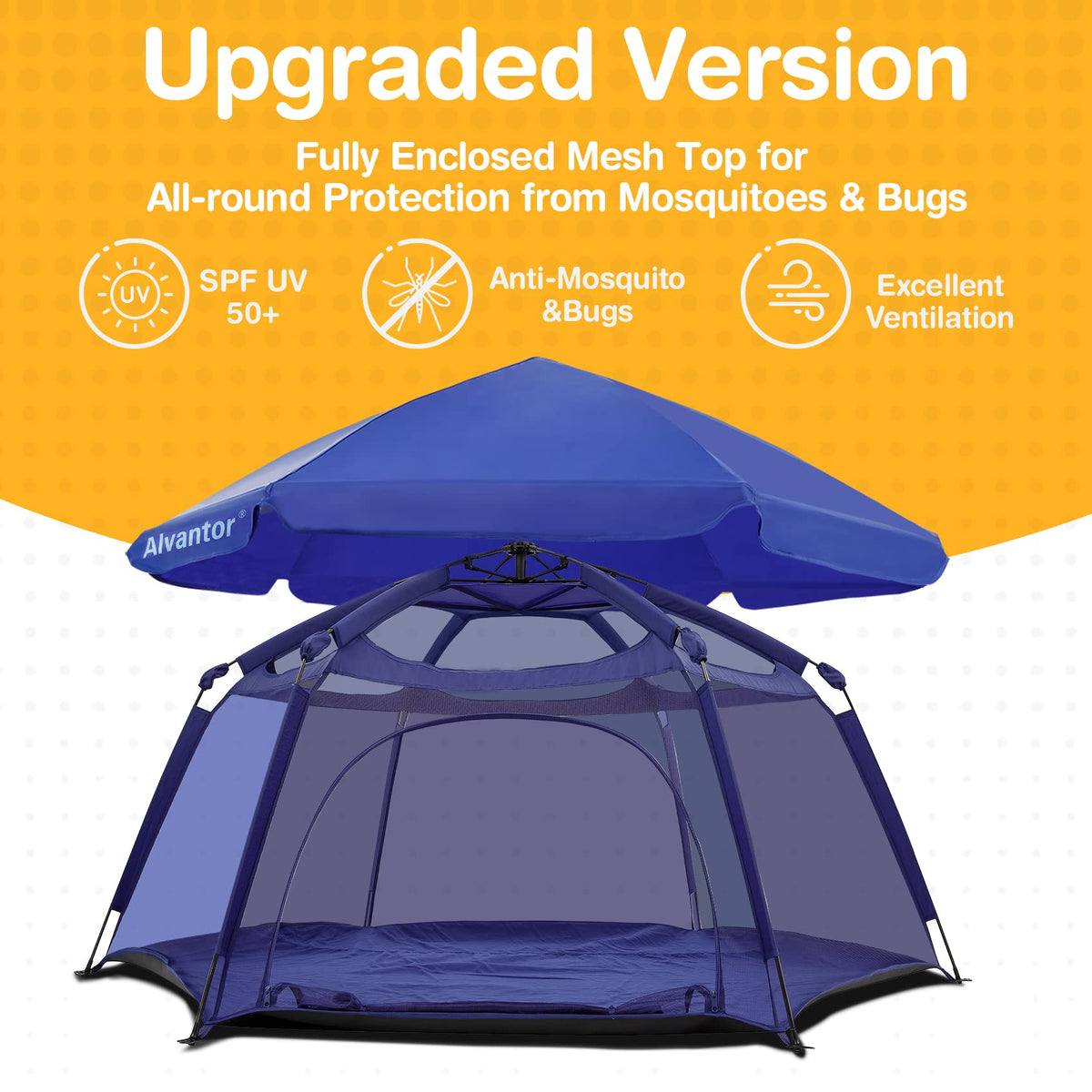 Portable Baby Playpen with Mesh D533911