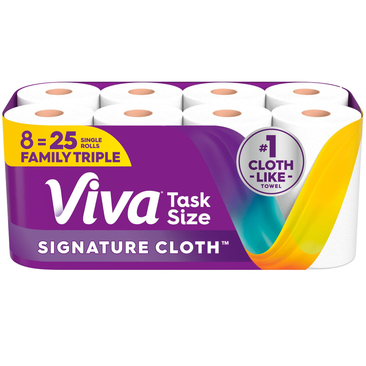 Cloth Paper Towels, 8 Triple, 141 Sheets per Roll E47459