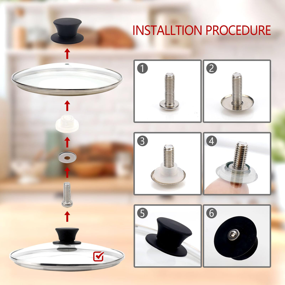 Universal Glass Pot Lid, 9 inch/23cm T602