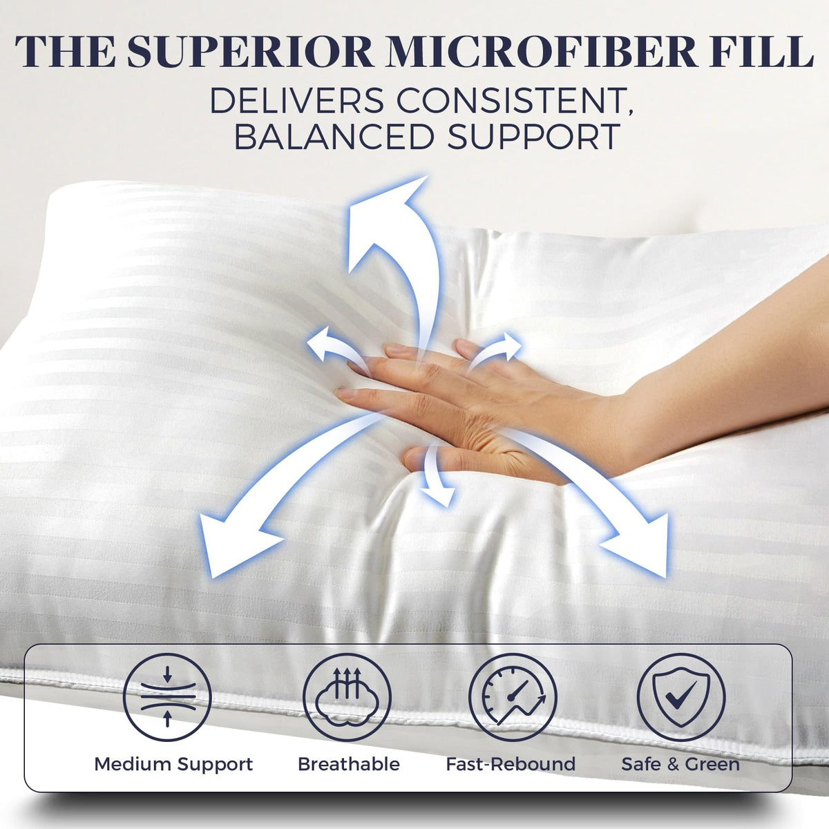 King Size Down Alternative Pillow 2 Pack O972777