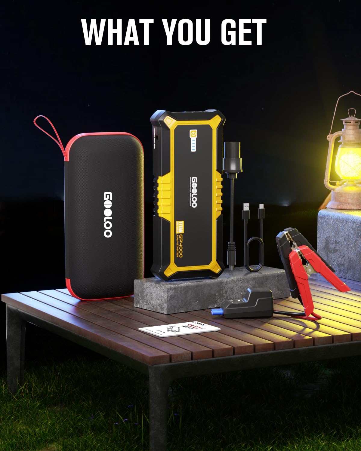 4000A 12V Portable Car Battery Jump Starter C6630