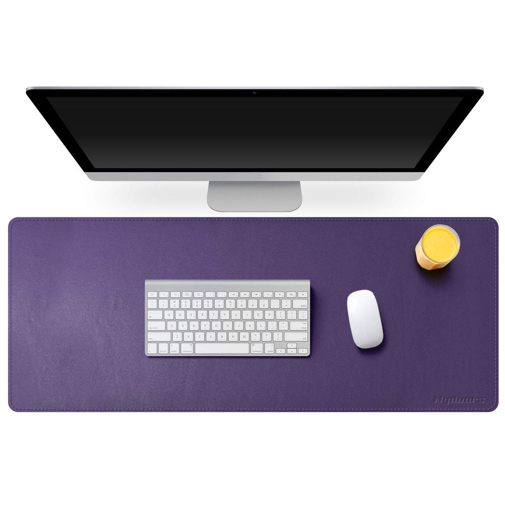 38"x16" Purple PU Leather Desk Pad U765