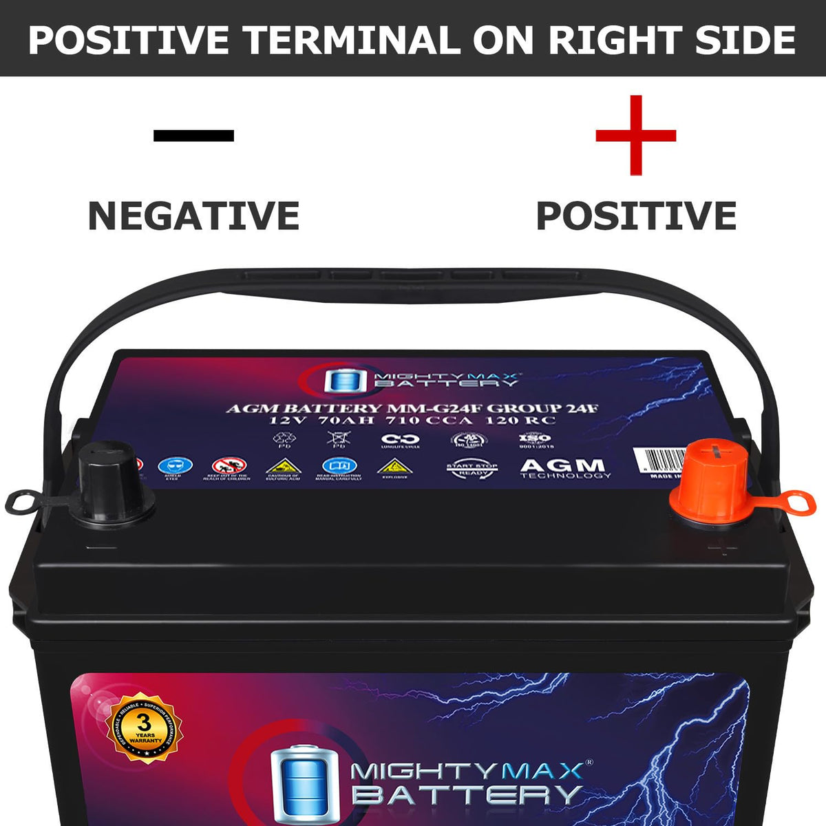 12V 70Ah AGM Replacement Battery A31086