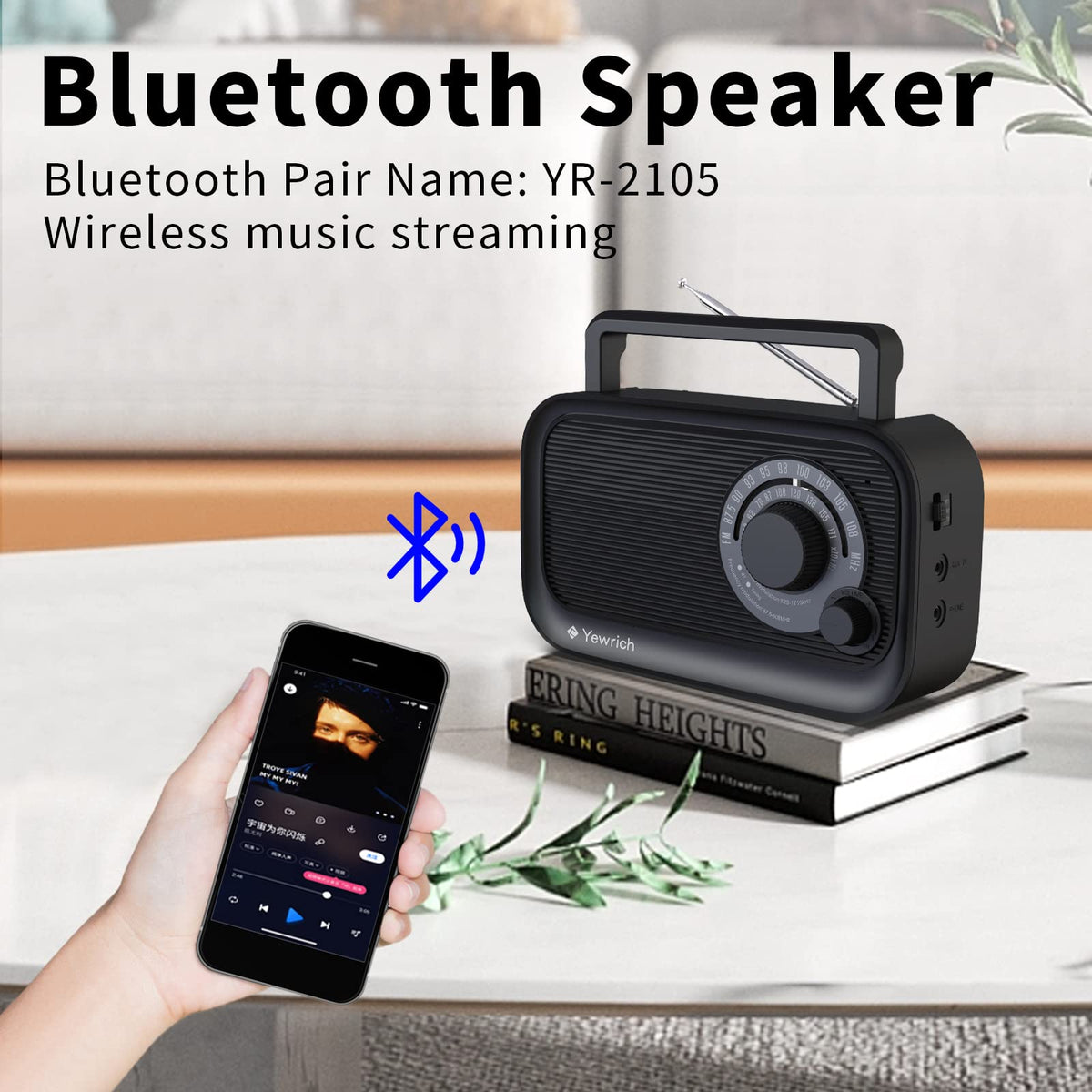 AM FM Radio with Bluetooth E56039