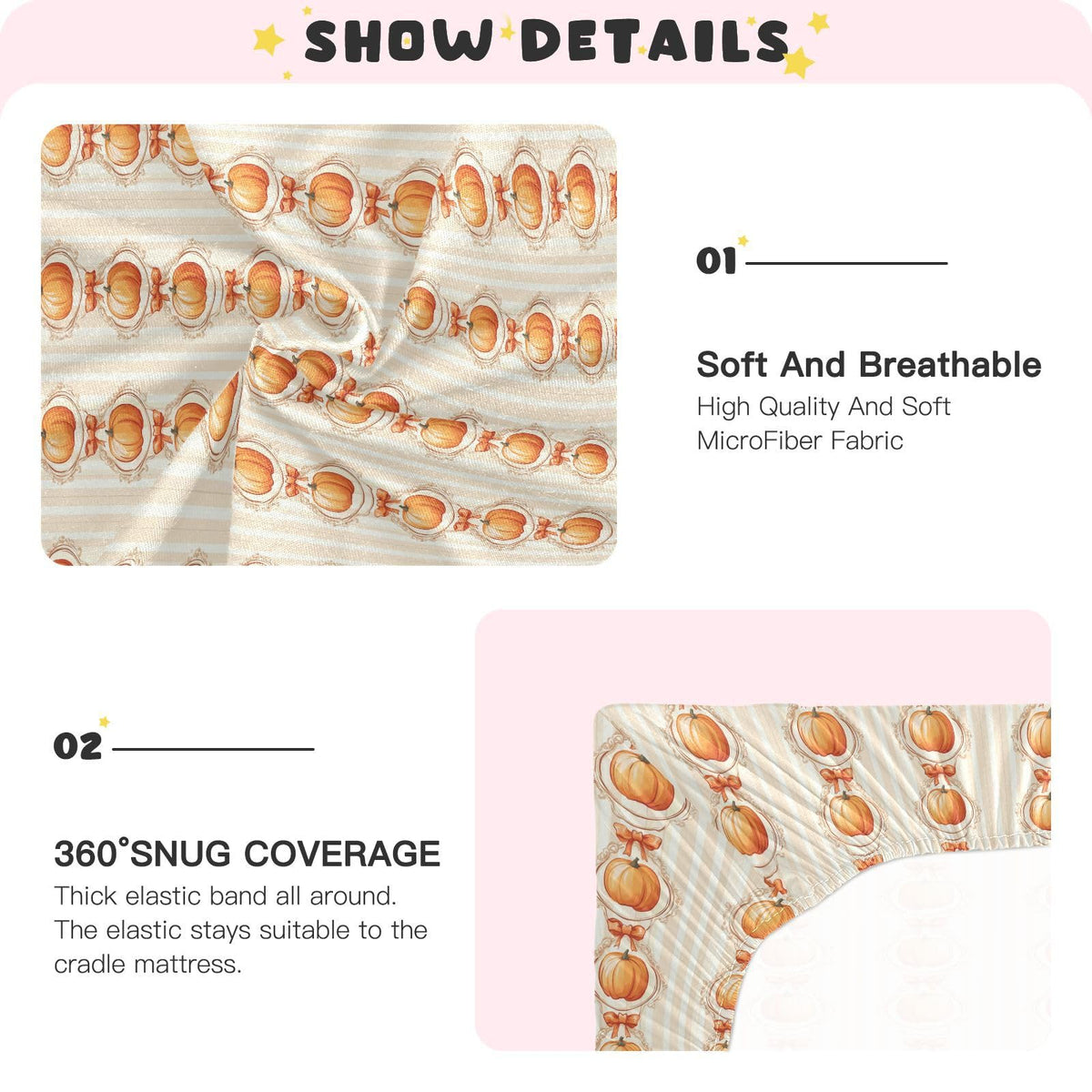 Soft Breathable Microfiber Crib Sheet H786281