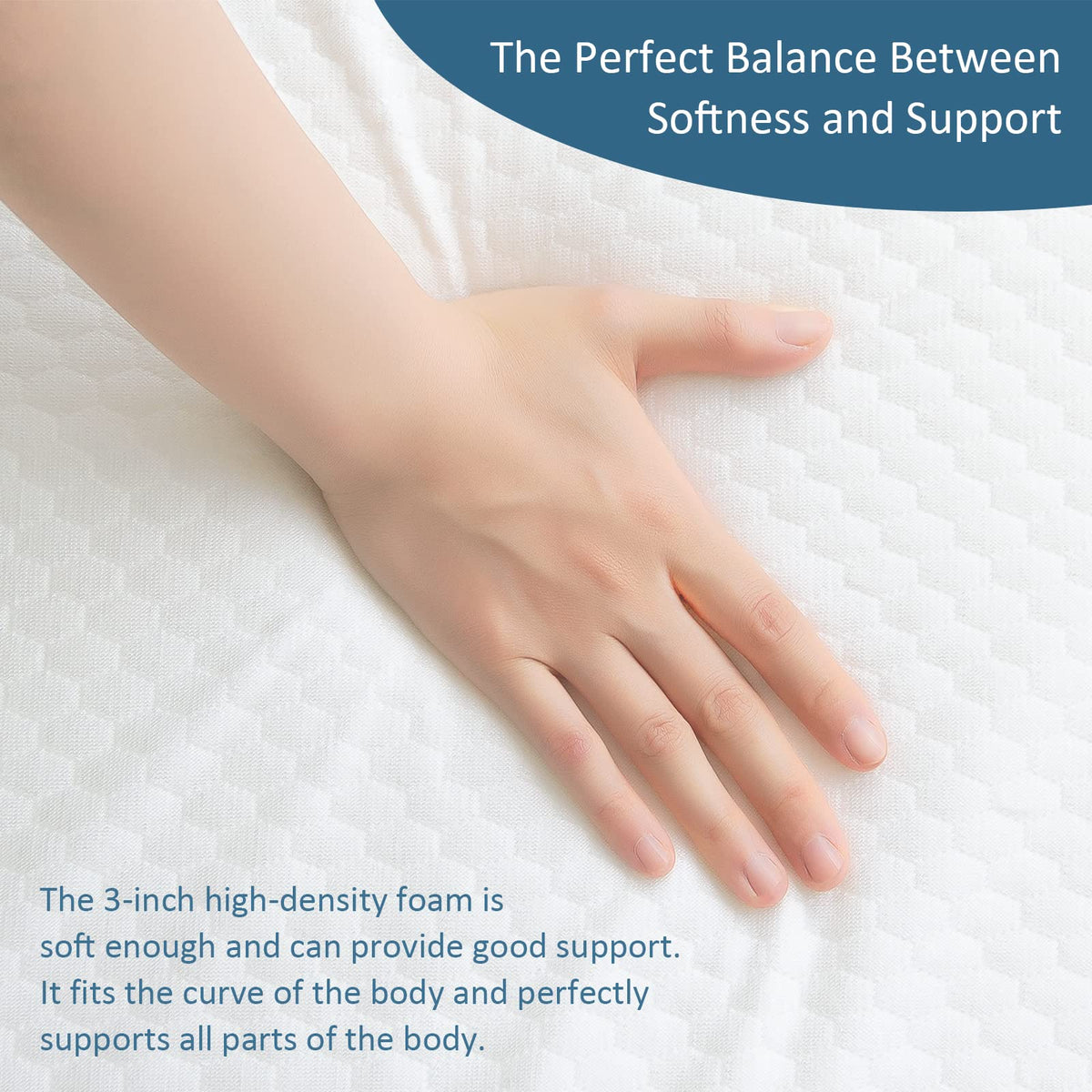 Memory Foam Tri-fold Mattress Topper, Twin Size X142
