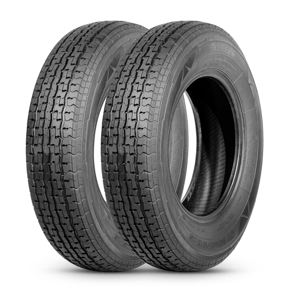 ST205/75R15 8PR Load Range D Radial Trailer Tires Set of 2 S69212