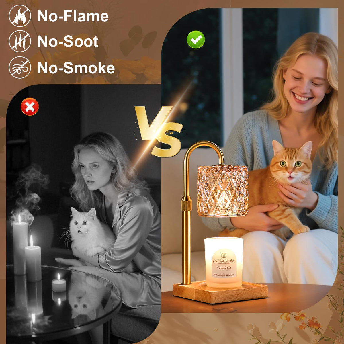 Candle Warmer Lamp with Timer S37926