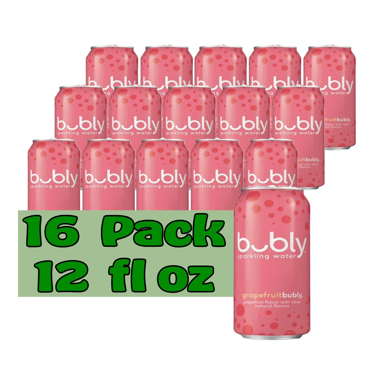 Grapefruit Flavored Sparkling Water 12 fl oz Aluminum Can 16 Pack F598330