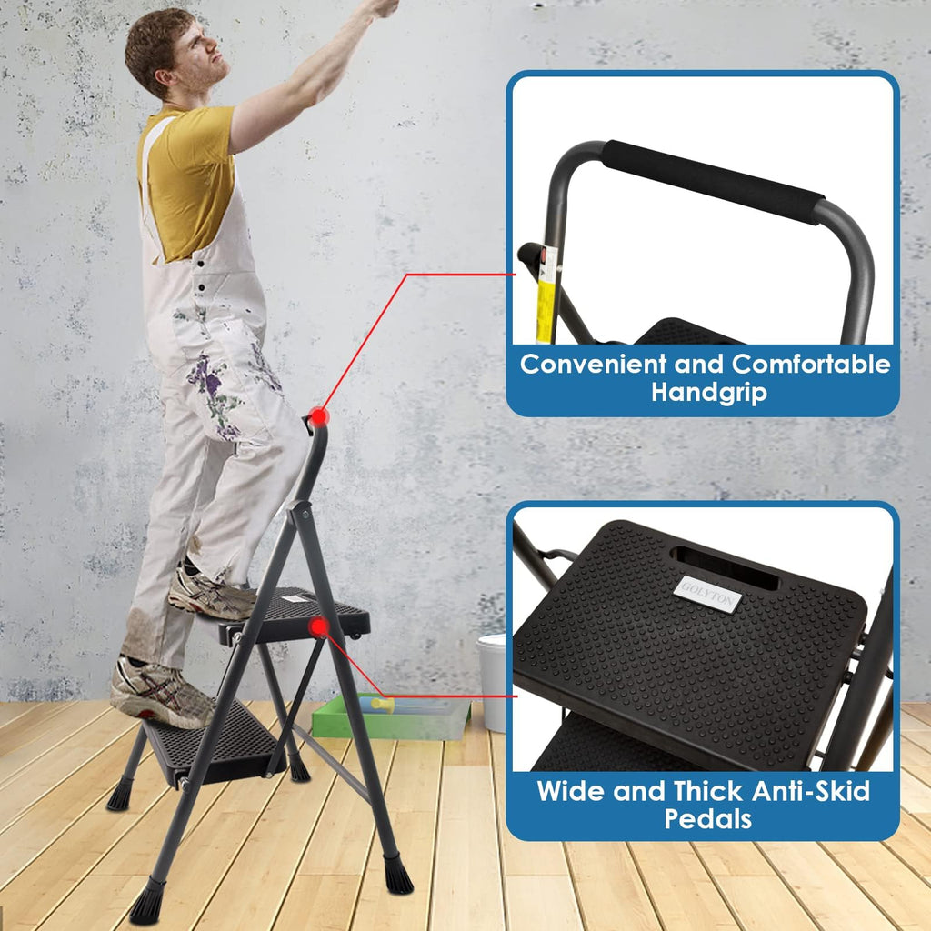 2 Step Ladder 500lbs Capacity W75073