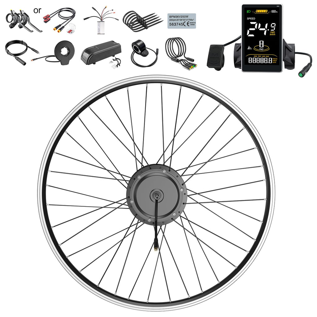 48V 500W Front Hub Motor Ebike Conversion Kit C3337