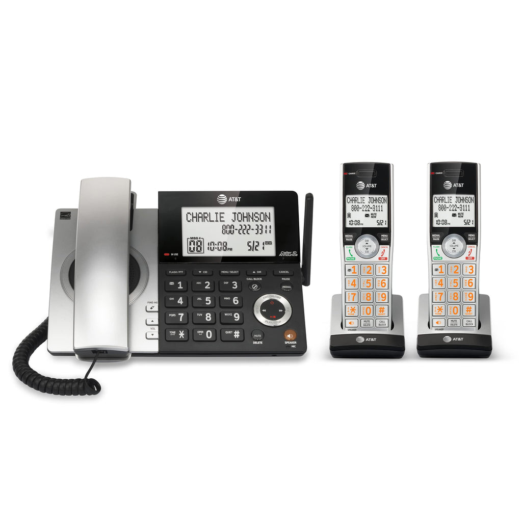 2-Handset Corded/Cordless Phone with Answering Machine C25143