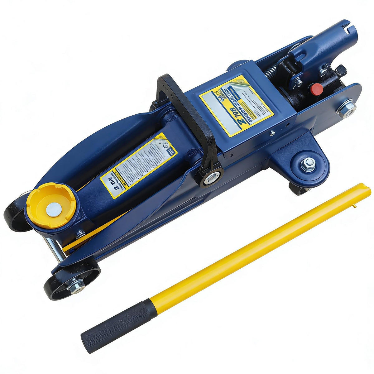 2 Ton Low Profile Hydraulic Floor Jack, 4000 lbs Capacity Steel Trolley Jack, Blue P31050