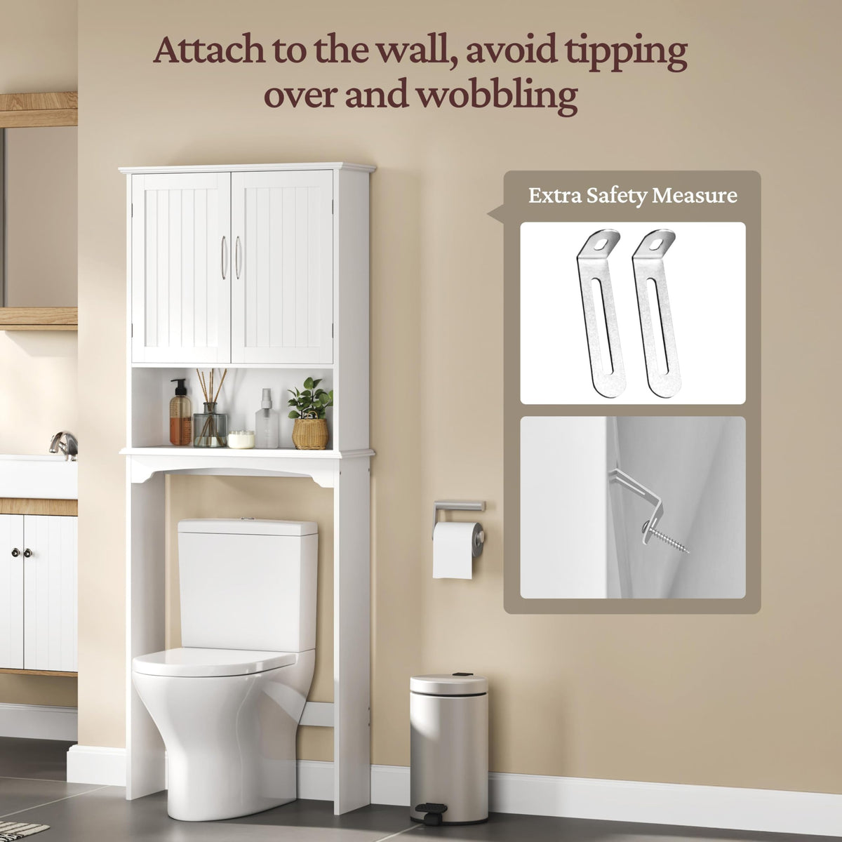 Over the Toilet Storage Cabinet U141