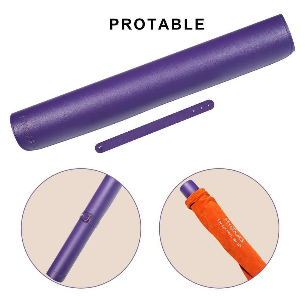 38"x16" Purple PU Leather Desk Pad U765