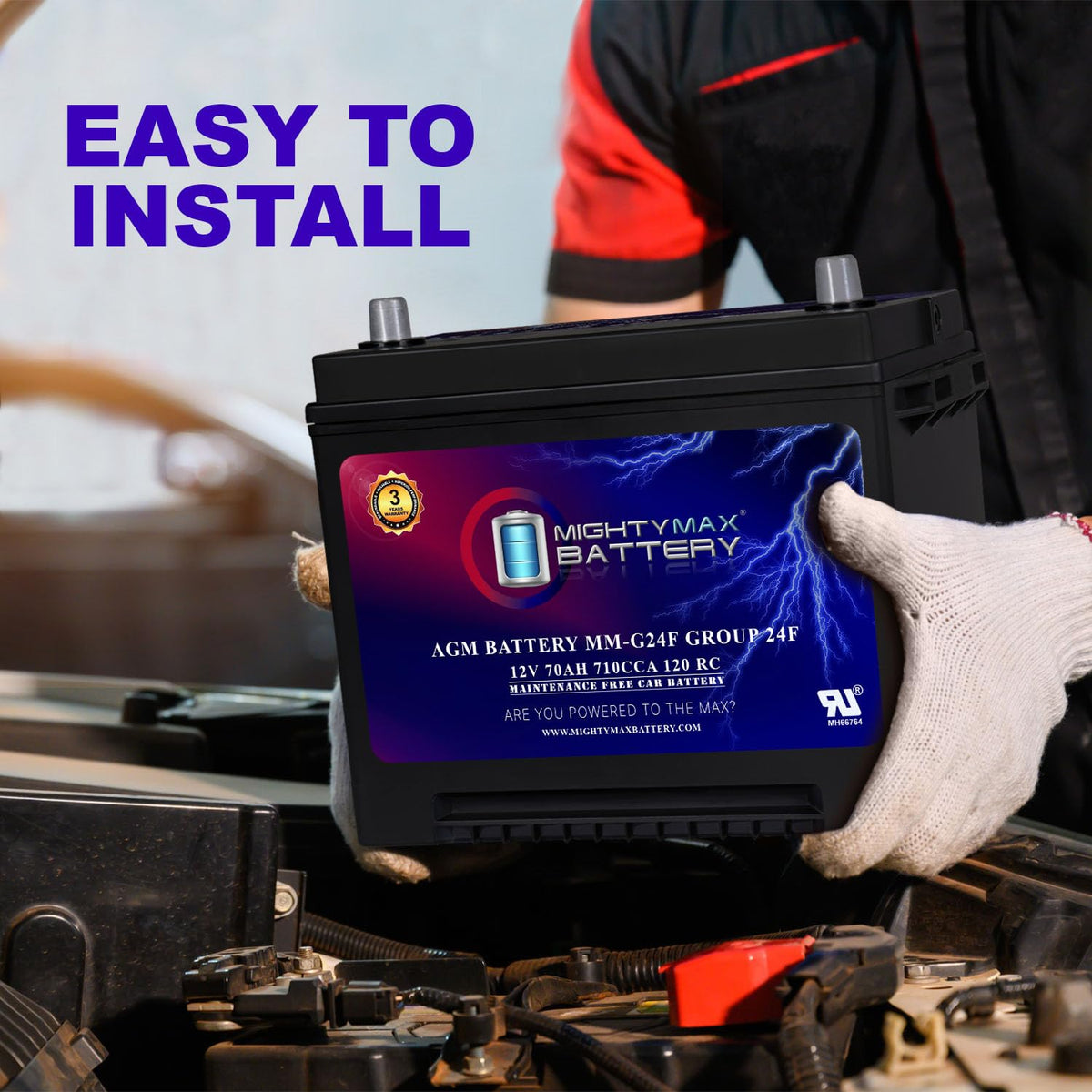 12V 70Ah AGM Replacement Battery A31086