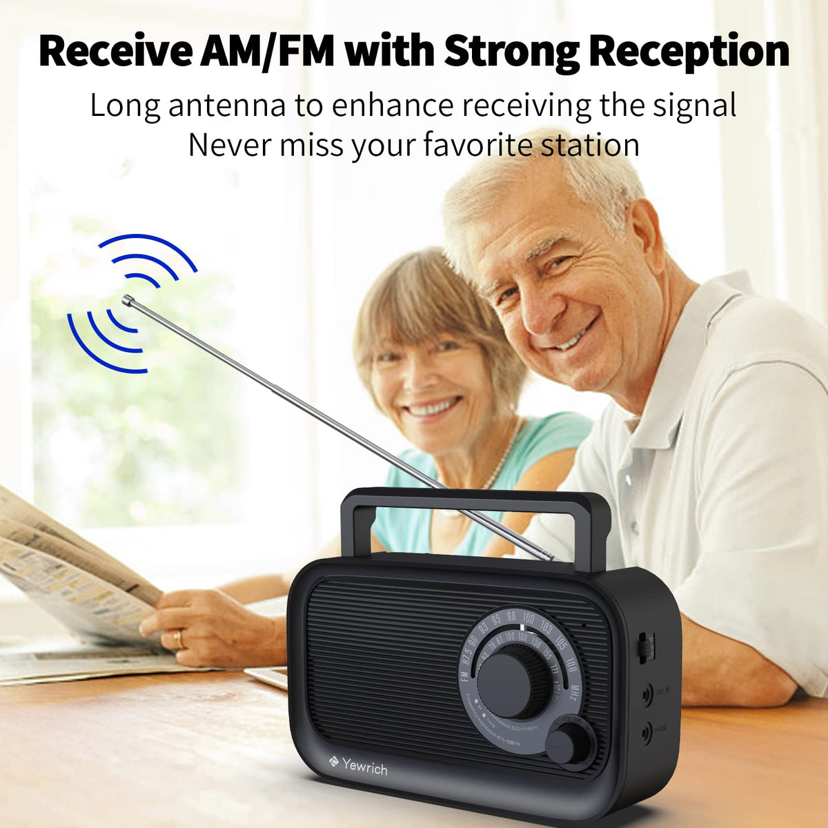 AM FM Radio with Bluetooth E56039