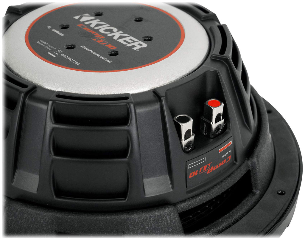 10in 1600W Slim Shallow Car Subwoofers with Mono Amplifier and Wire Kit S2442