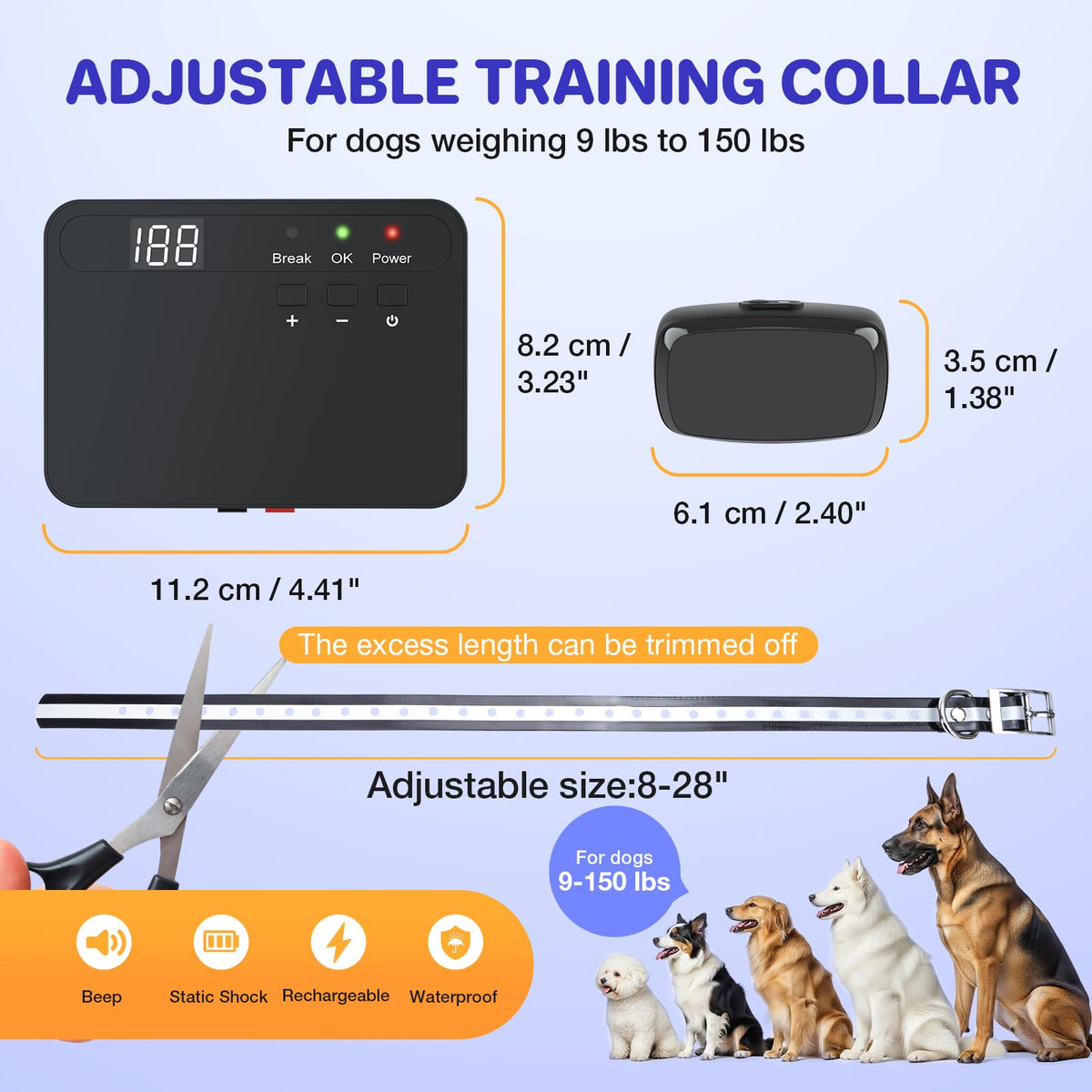 Electric Dog Fence System for 2 Dogs M321041