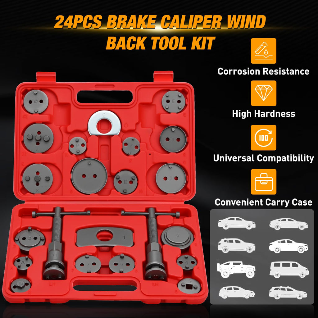 22pc Disc Brake Caliper Compression Tool Set X17901