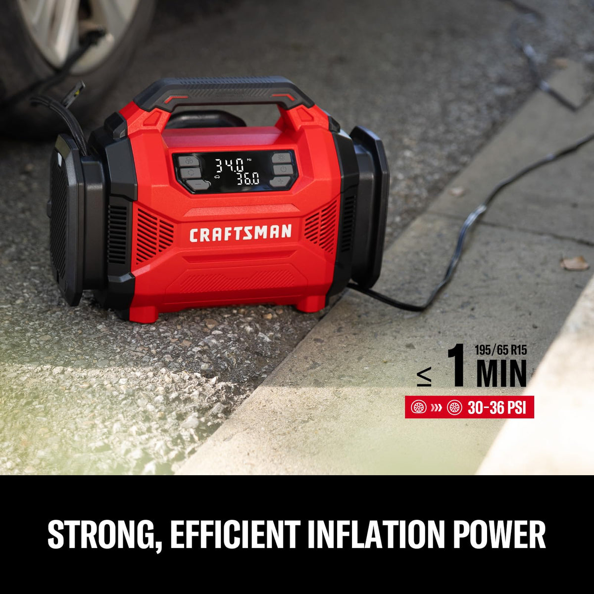 Dual Power Tire Inflator with Digital Gauge I731