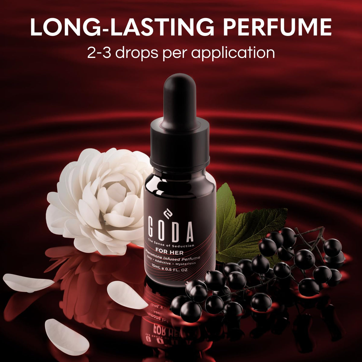 Pheromones Perfume for Women with Jasmine and Rose 15ml W781
