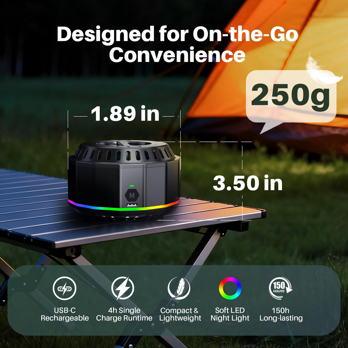 Electronic Mosquito Repellent Outdoor Patio Black 2 S4662