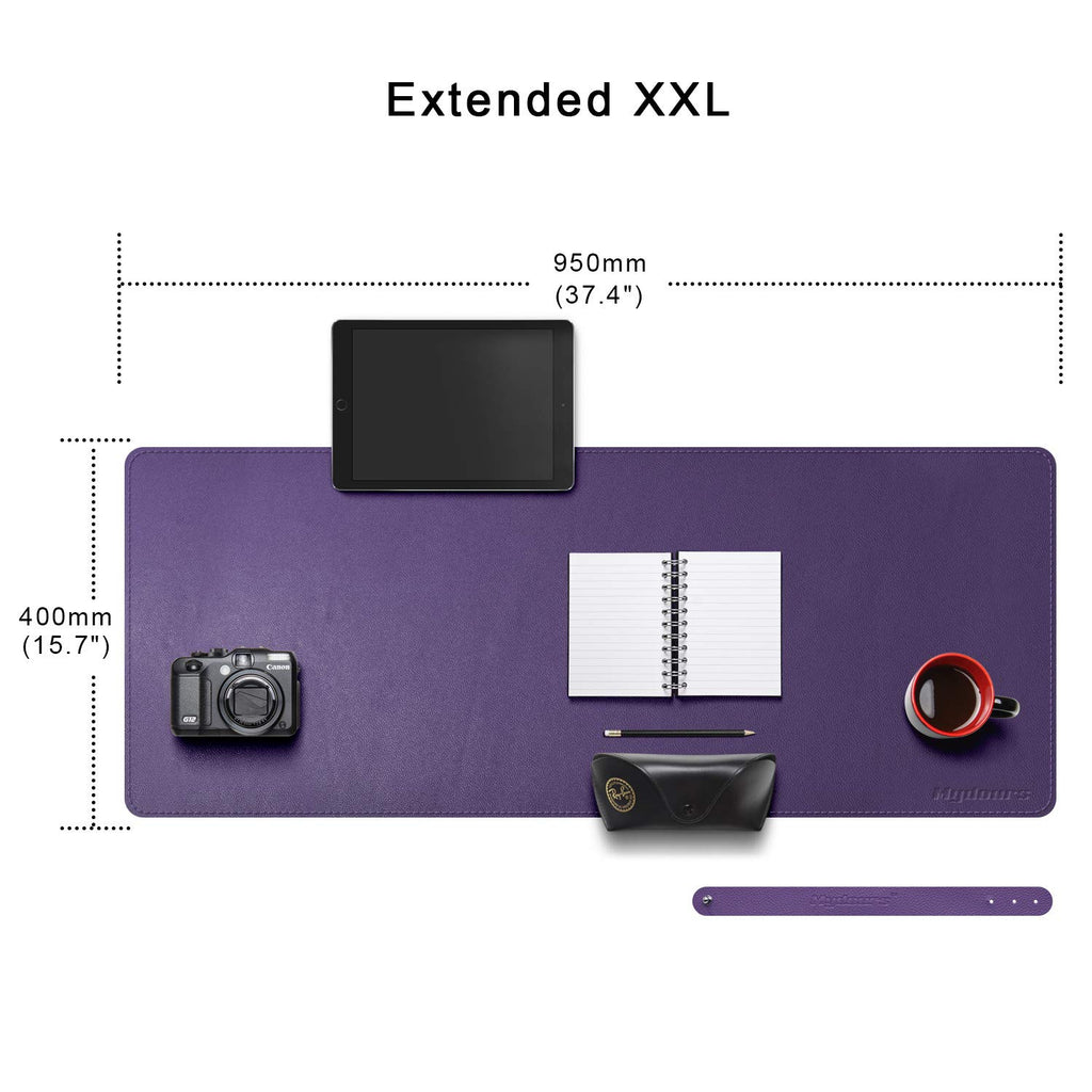 38"x16" Purple PU Leather Desk Pad U765