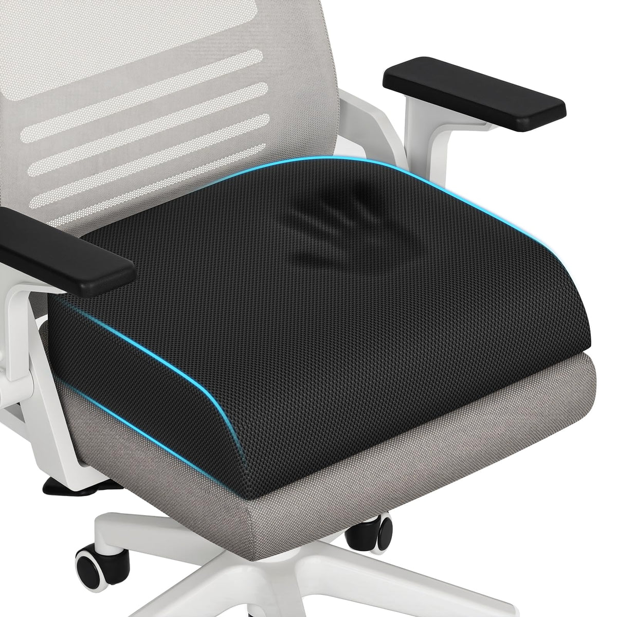 Memory Foam Seat Cushion 3-Inch Black M556