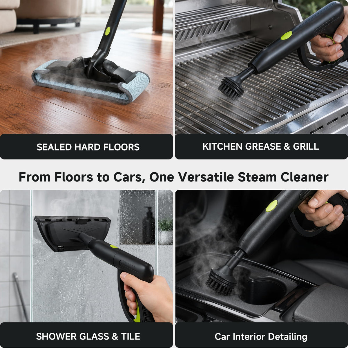 1500W High Pressure Steam Cleaner with 22 Accessories D567