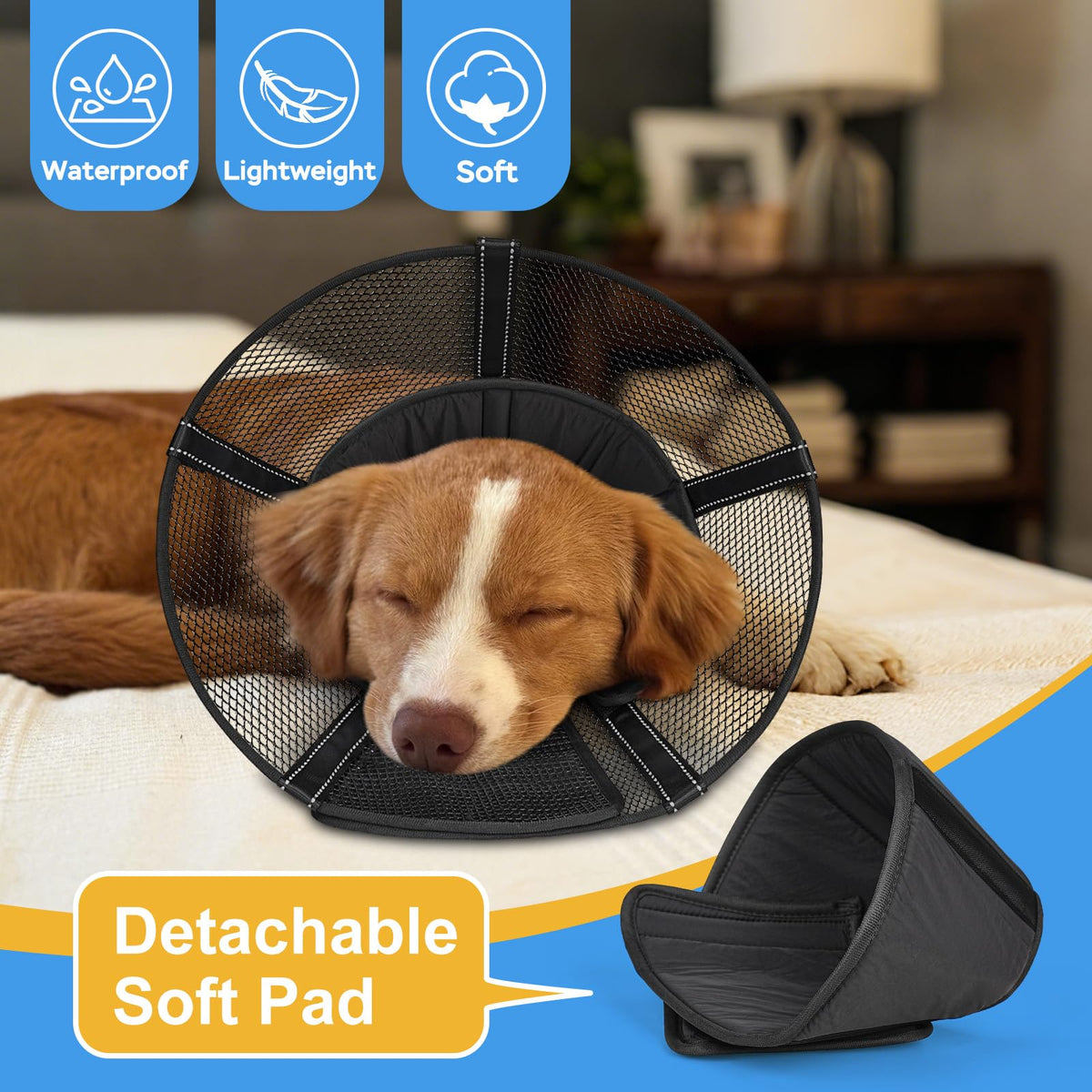 Mesh Dog Cone Collar Soft Y303