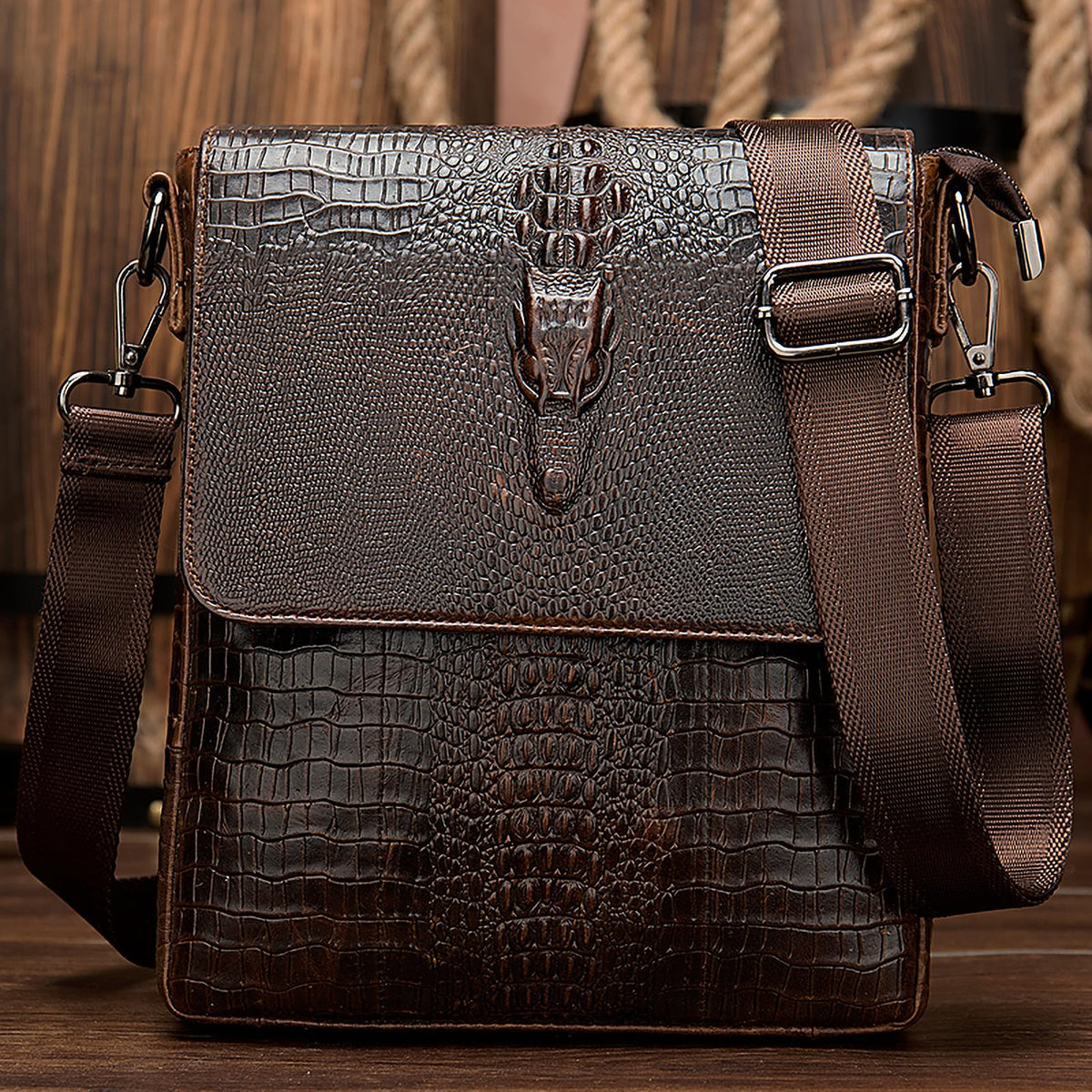 Leather Messenger Bag Shoulder Crossbody Bag C425