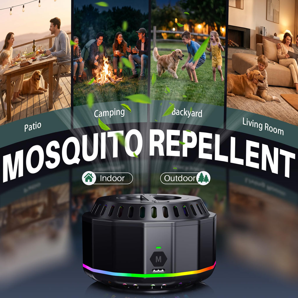 Electronic Mosquito Repellent Outdoor Patio Black 2 S4662