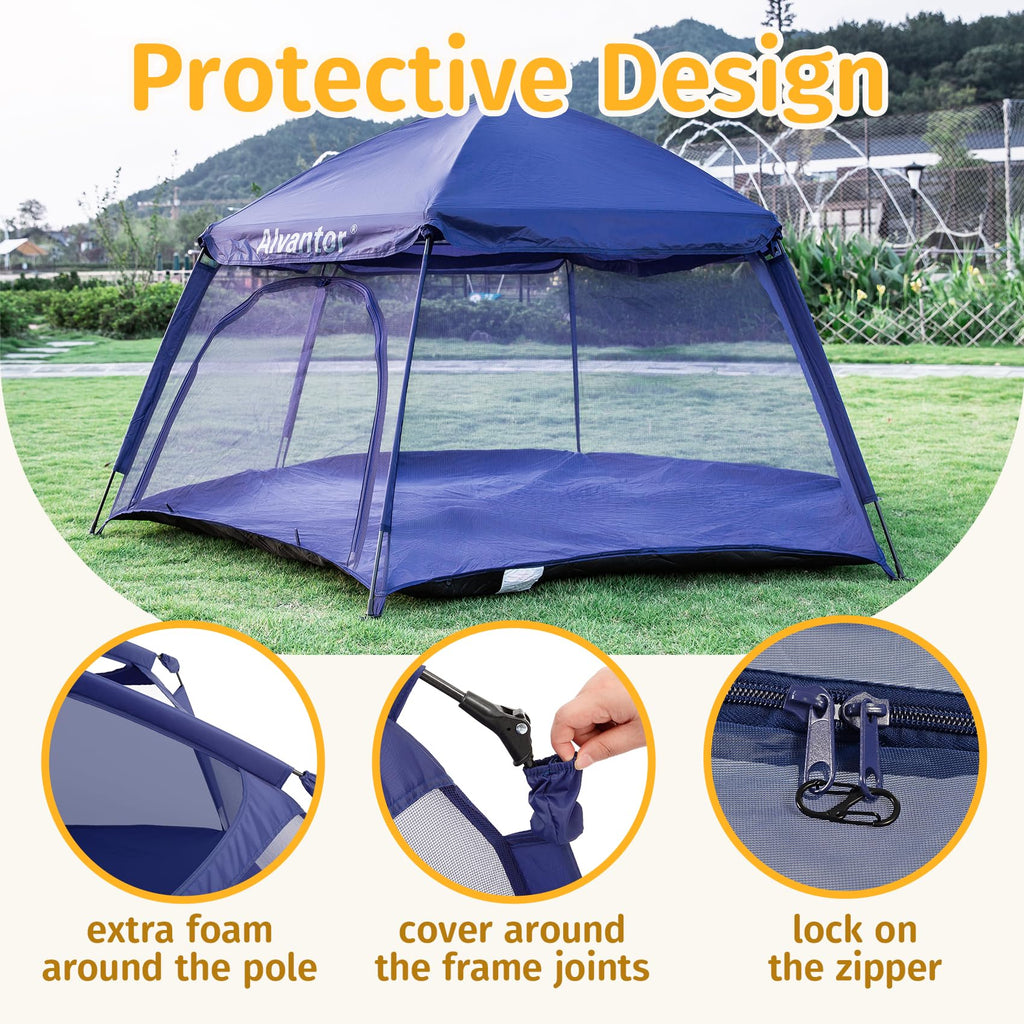 Portable Baby Playpen with Mesh D533911