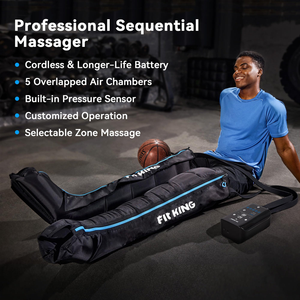 Cordless 5-Zone Leg Massager W29260