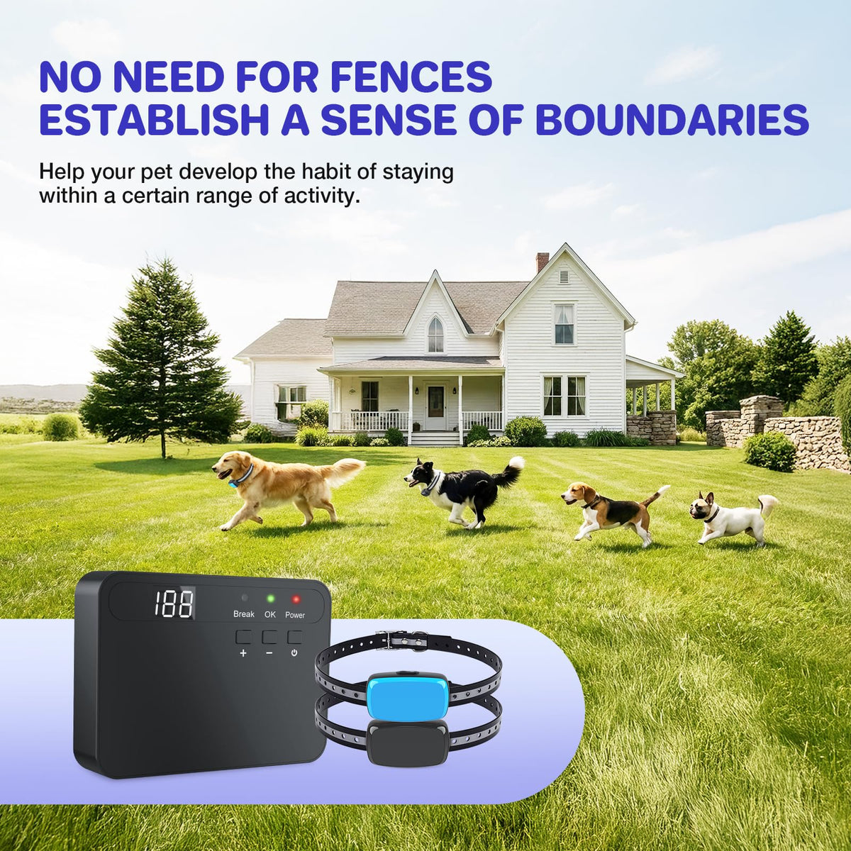 Electric Dog Fence System for 2 Dogs M321041