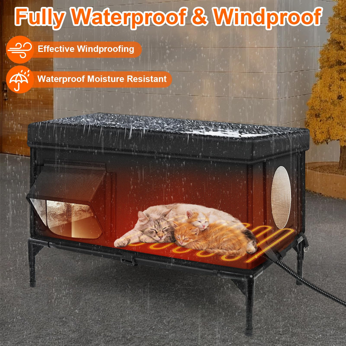 Insulated Heated Cat House U145