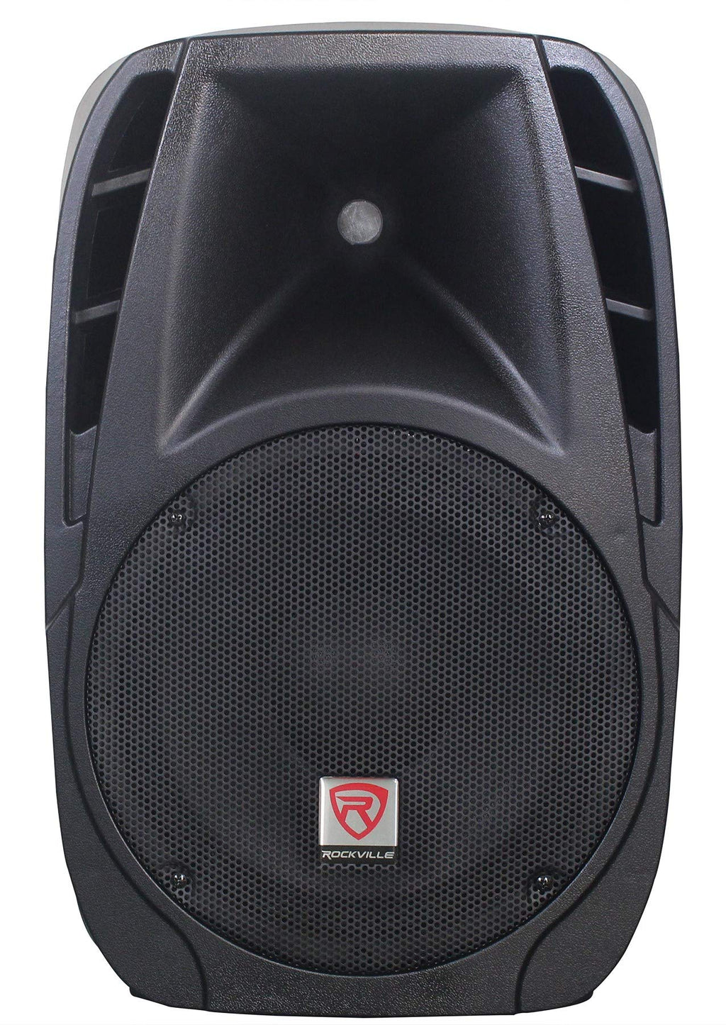 12 Inch Powered PA Speaker System with Mixer and Microphones X465