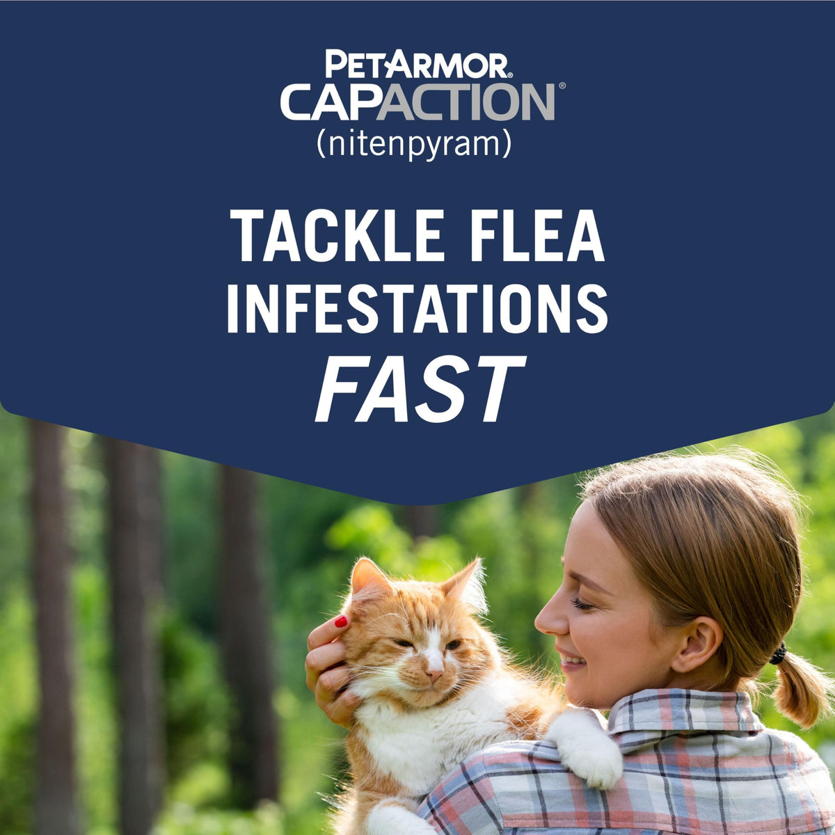 Oral Flea Tablets Cats 2-25 lbs, Nitenpyram, 6-Dose U1666
